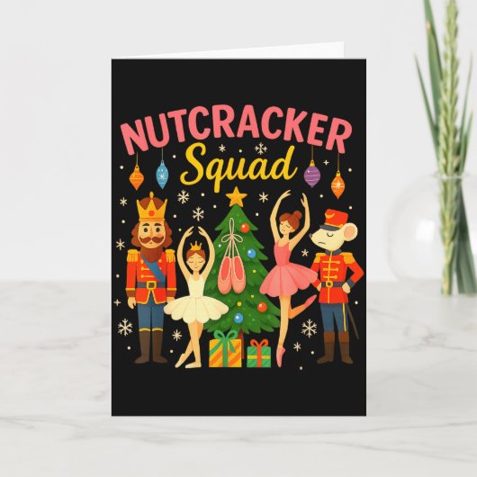 Ballet Nutcracker Squad Christmas Costume For Kids Karte (Vorderseite)
