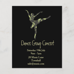 Ballet or modern dance flyer