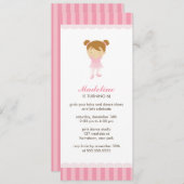 Ballet-Party Einladungen (Vorne/Hinten)