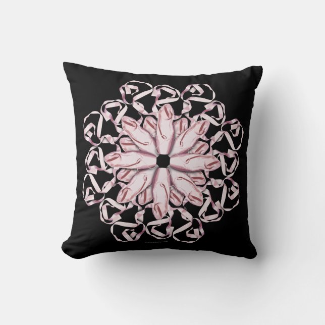Ballet Pattern (pink) Kissen (Vorderseite)