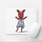Ballet Pig En Pointe Mousepad (Mit Mouse)