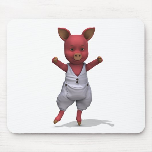 Ballet Pig En Pointe Mousepad (Vorne)