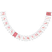 Ballet Pink Ballerina Happy Birthday Wimpelkette (Alle)