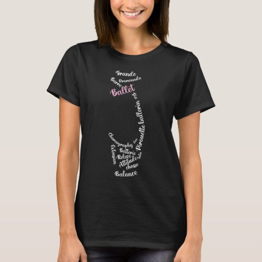 Ballet Pointe Shoe Funny Frische Pasta machen T-Shirt (Vorderseite)