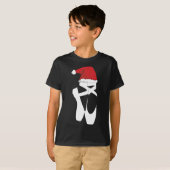 Ballet Pointe Shoe Weihnachtsfeier Weihnachtsmannm T-Shirt (Vorne ganz)
