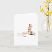 Ballet Pointe Shoes Cards Karte (Gelbe Blume)