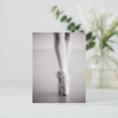 Ballet Pointe Shoes Sepia Tanzen Slippers Postkarte (Stehend Vorderseite)