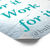 Ballet Poster Work for it (Ecke)