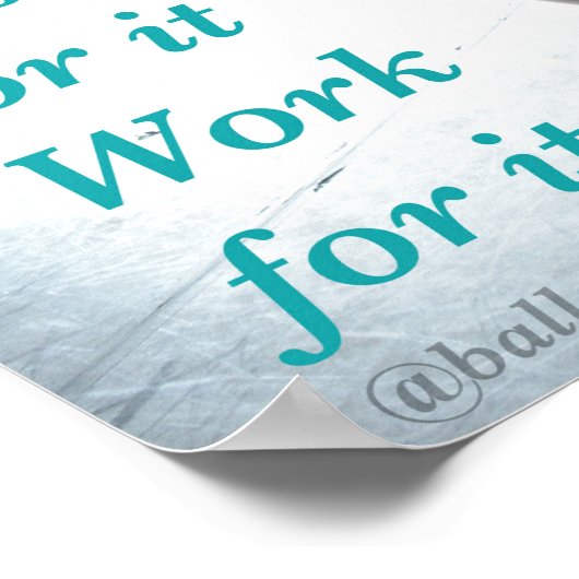 Ballet Poster Work for it (Ecke)