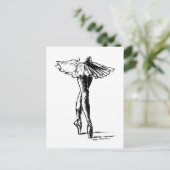 Ballet Postkarte (Stehend Vorderseite)