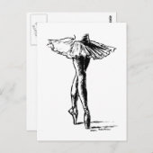 Ballet Postkarte (Vorne/Hinten)