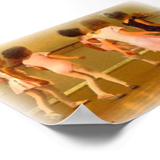 Ballet Practice Poster (Ecke)