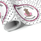 Ballet Princess Chocolate Labrador Labrador Retrie Geschenkpapier (Rolleneckpunkt)