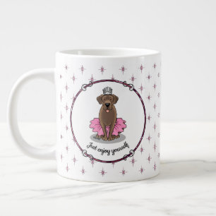 Ballet Princess Chocolate Labrador Labrador Retrie Jumbo-Tasse