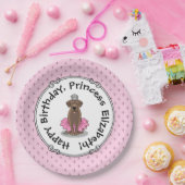 Ballet Princess Chocolate Labrador Labrador Retrie Pappteller (Party)