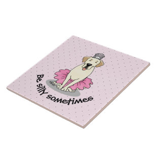 Ballet Princess Gelbe Labrador Labrador Retriever  Fliese