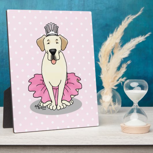 Ballet Princess Gelbe Labrador Labrador Retriever  Fotoplatte (Seite)