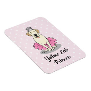 Ballet Princess Gelbe Labrador Labrador Retriever  Magnet