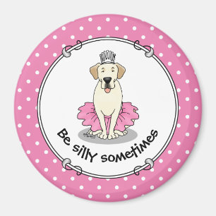 Ballet Princess Gelbe Labrador Labrador Retriever  Magnet