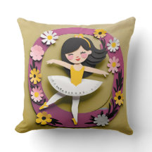 Ballet Princess III Square Kissen