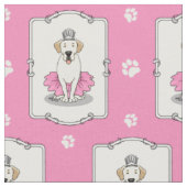 Ballet Princess Yellow Labrador Retriever Dog Stoff (Nahaufnahme)