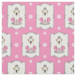 Ballet Princess Yellow Labrador Retriever Dog Stoff