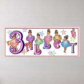 Ballet - Print (White Background) Poster (Vorne)