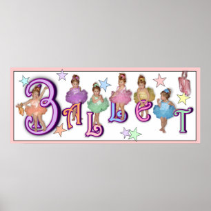 Ballet - Print (White Background) Poster