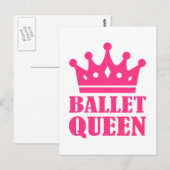 Ballet Queen Crown Postkarte (Vorne/Hinten)
