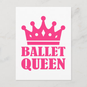 Ballet Queen Crown Postkarte