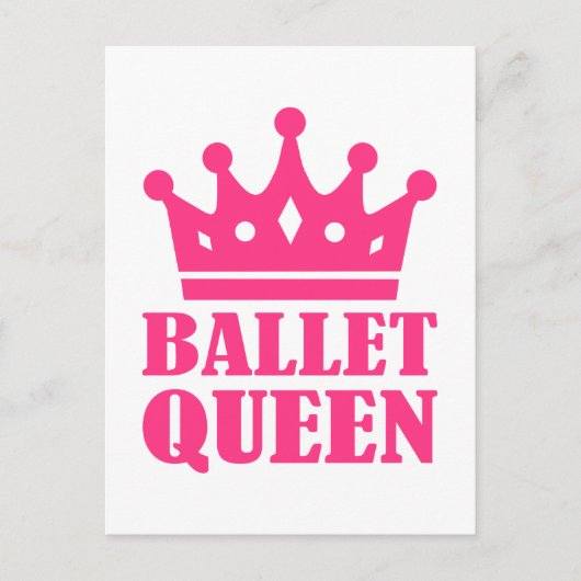 Ballet Queen Crown Postkarte (Vorderseite)
