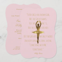 Ballet Recital Dancer Ballerina Quote Dance Event Einladung