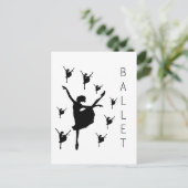 Ballet Retro Serie 2010 getweetet Postkarte (Stehend Vorderseite)