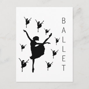 Ballet Retro Serie 2010 getweetet Postkarte