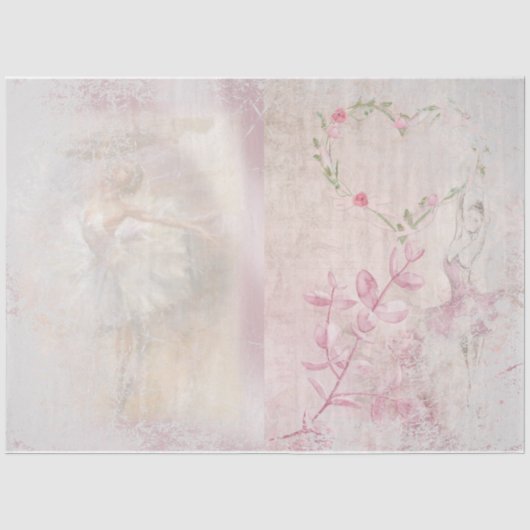 Ballet Romace Serie Design 4 Tissue Paper Seidenpapier (Vorderseite)