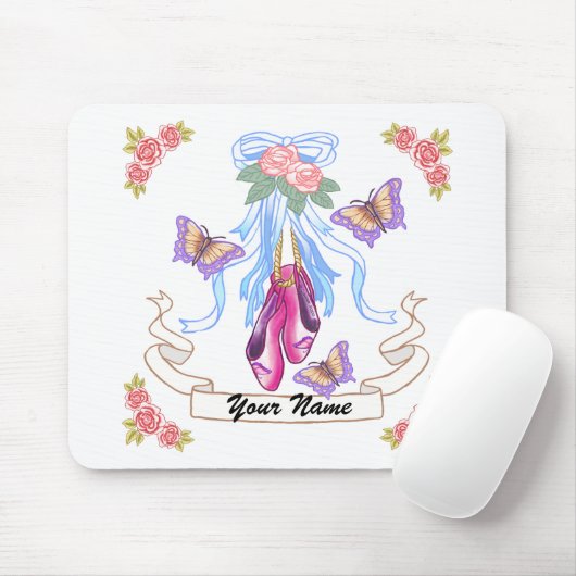 Ballet-Rose Mousepad (Mit Mouse)