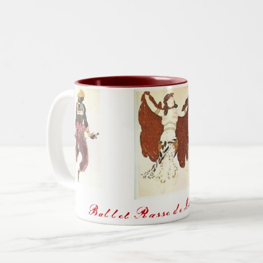 Ballet Russe de Monte Carlo Zweifarbige Tasse (Vorderseite Links)