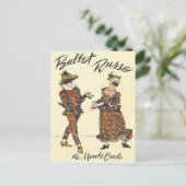 Ballet Russe Harlequin Dancers Postkarte (Stehend Vorderseite)