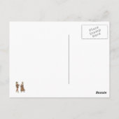 Ballet Russe Harlequin Dancers Postkarte (Rückseite)