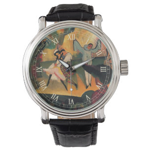 Ballet Russes, Russisches Ballett von August Macke Armbanduhr