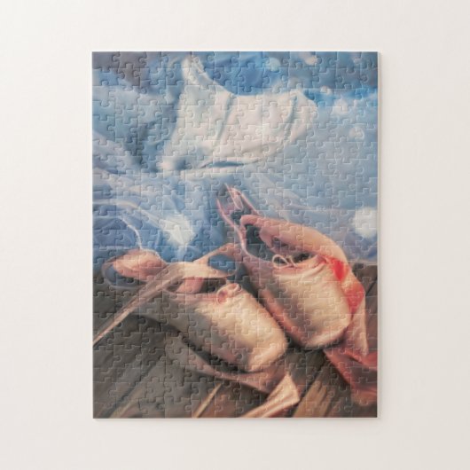 Ballet Schuhe und Jersey zeichnen Puzzle (Vertikal)