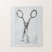 Ballet Scissors Ballerina Dance Surreal drawing Puzzle (Vertikal)