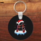 Ballet Scute Ss Cute Sss Christmas Lights Santa Ba Schlüsselanhänger (Vorderseite)