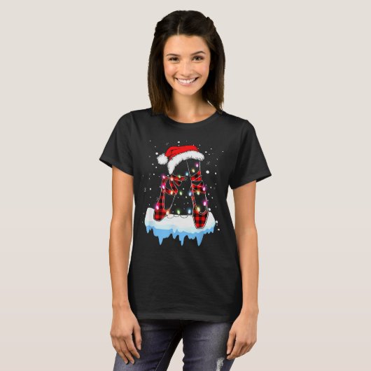Ballet Scute Ss Cute Sss Christmas Lights Santa Ba T-Shirt (Vorne ganz)