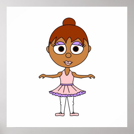 Ballet Second Position Poster - Serie Ballerinas (Vorne)