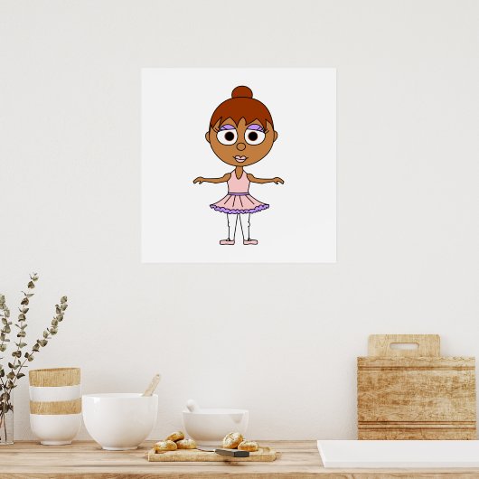 Ballet Second Position Poster - Serie Ballerinas (Küche)