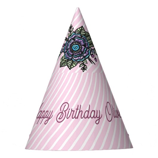 Ballet Shoe-Blume Partyhütchen (Vorderseite)