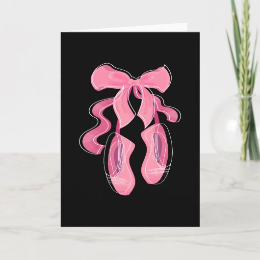 Ballet Shoes Ballett Tanztänzer Karte (Vorderseite)