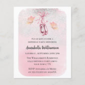 Ballet Shoes & Butterfly Geburtstagsparty (Vorderseite)