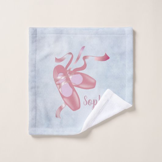 Ballet Shoes Design Badetuch Set (Waschlappen)